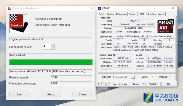 不足千元挑战i5 AMD A10-7870K对比测试 