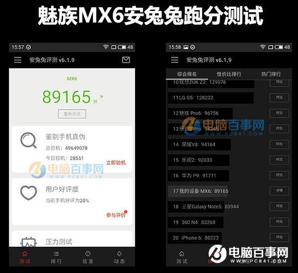 魅族MX6和小米5性能哪个好 跑分区别对比