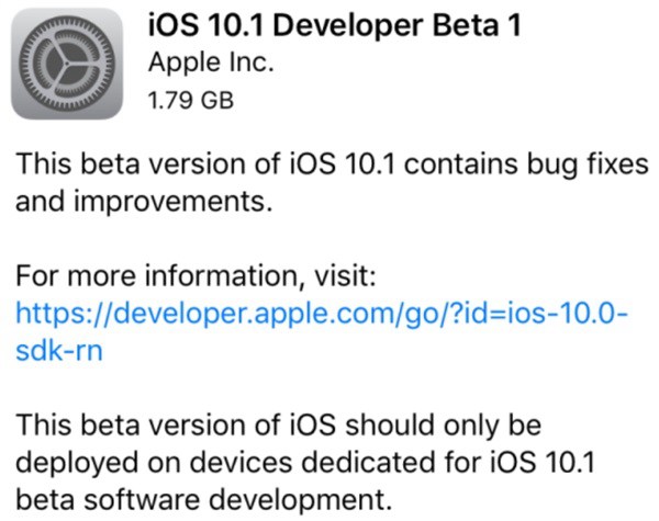 iOS 10.1測試版來了：相機加入背景虛化