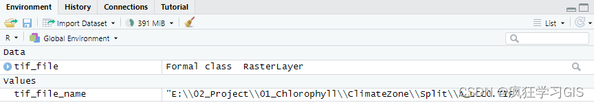基于R语言的raster包读取遥感影像