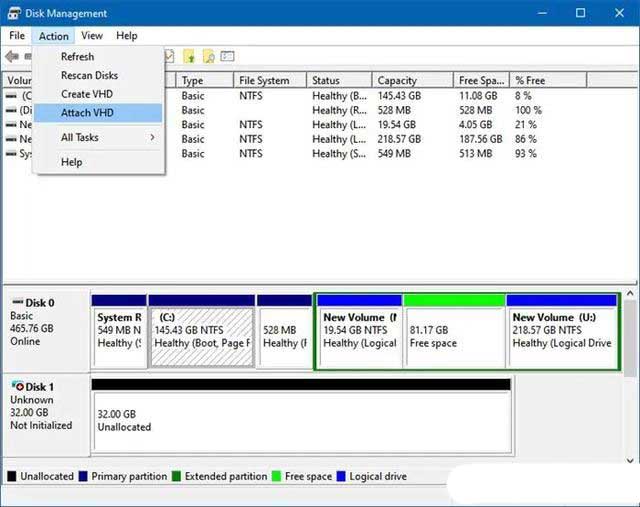 Win11/10虚拟驱动器VMDK、VHDX、VHD文件的打开方法