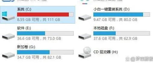 电脑C盘爆满了怎么清理?电脑C盘快速瘦身的技巧