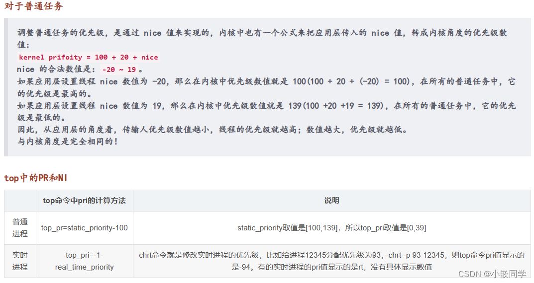 Linux通过nice/renice命令或chrt工具等调整线程优先级