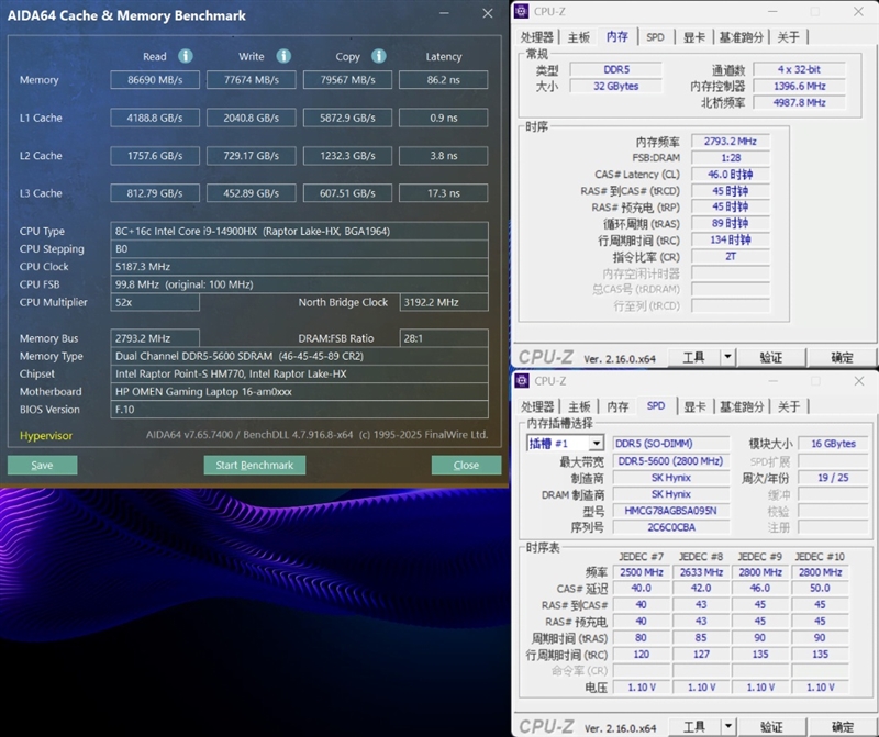 OMEN暗影精灵11游戏本评测:14代酷睿宝刀不老 配合RTX 50系显卡性价比凸显