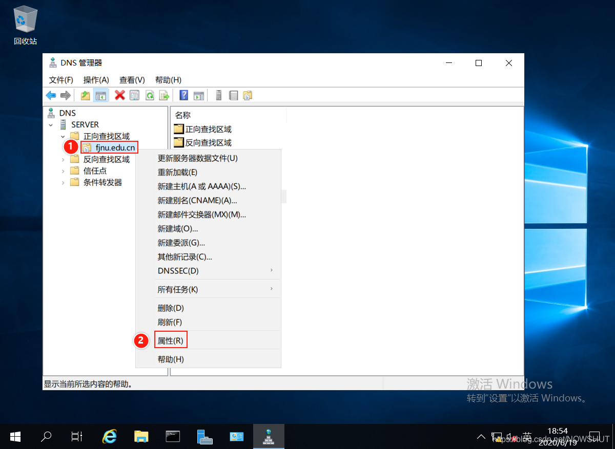 Windows Server 2019 DNS服务器配置与管理之主、辅域名服务器