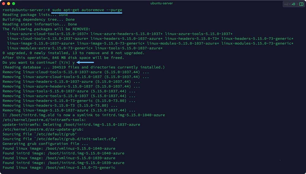 Ubuntu系统中删除多余内核或卸载内核的方法