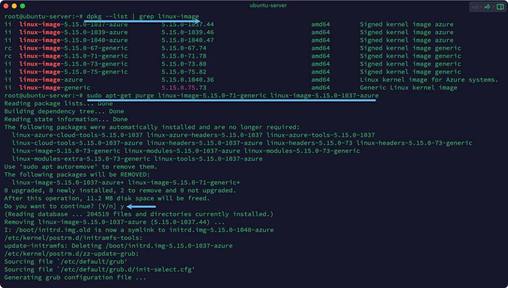 Ubuntu系统中删除多余内核或卸载内核的方法