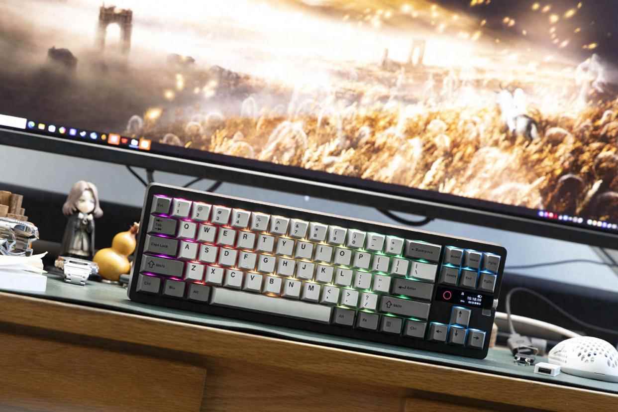 小米MK71 Pro无线三模机械键盘测评,静精致的办公利器